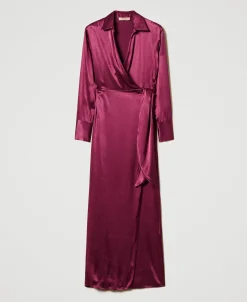 Max-Wickelkleid Aus Satin