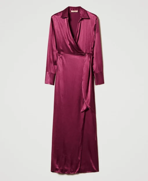 Max-Wickelkleid Aus Satin