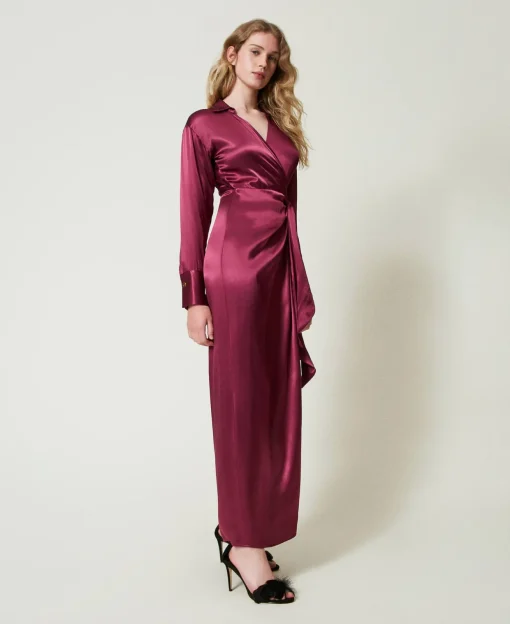 Max-Wickelkleid Aus Satin