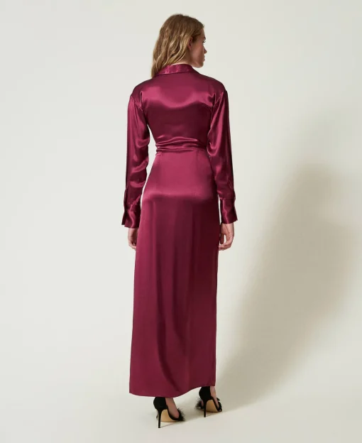 Max-Wickelkleid Aus Satin