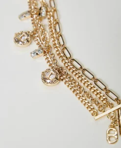 Mehrreihiges Armband Mit Anhängern