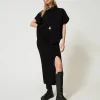 Midikleid Im Rippenstrick