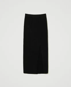 Midikleid Im Rippenstrick