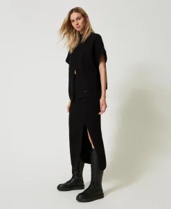 Midikleid Im Rippenstrick