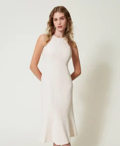 Midikleid Mit Amerikanischer Schulter