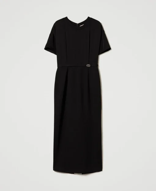 Midikleid Mit „Oval T“-Gürtel