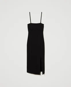 Midikleid Mit Schlitz