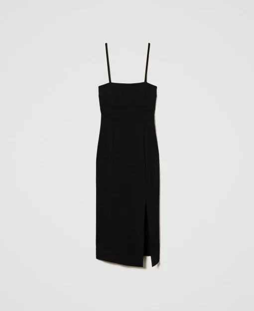 Midikleid Mit Schlitz