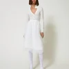 Midirock Aus Organza Mit Stickereien