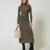 Midi-Strickrock Mit Lurex