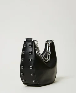 „Mini Croissant“-Bag Mit Nieten