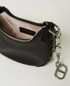 „Mini Croissant“-Bag Mit Nieten
