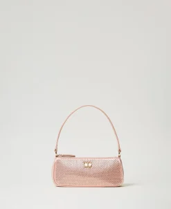 Mini-Bag Aus Satin Mit Strass Und Oval T