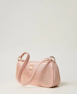 Mini-Bag Aus Satin Mit Strass Und Oval T