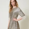 Minikleid Mit Alloverpailletten