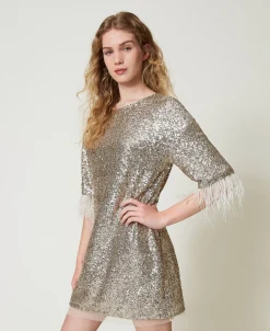 Minikleid Mit Alloverpailletten