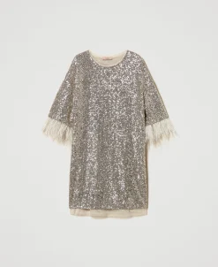 Minikleid Mit Alloverpailletten