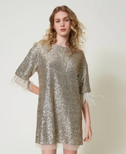 Minikleid Mit Alloverpailletten