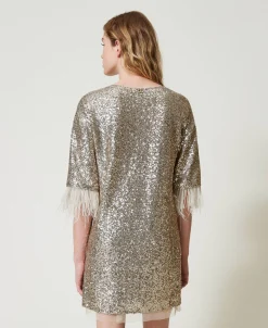 Minikleid Mit Alloverpailletten