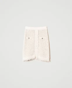 Mini-Netzrock Aus Jacquard-Strick