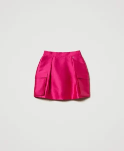 Minirock Aus Mikado-Twill