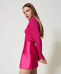 Minirock Aus Mikado-Twill