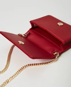 Mini-Umhängetasche Aus Satin Mit Strass