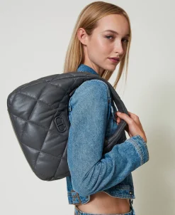 Mittelgroße Hobo-Stepptasche Mit Wattierung