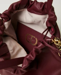 Mittelgroßer Shopper Aus Leder Mit Tunnelzug