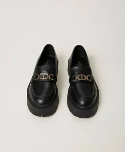 Mokassin Mit „Oval T“-Ziertrense