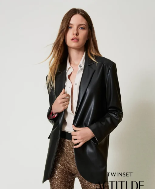 MYFO Blazer Aus Lederimitat
