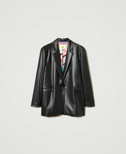 MYFO Blazer Aus Lederimitat