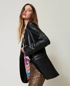 MYFO Blazer Aus Lederimitat