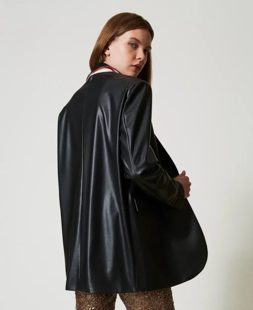 MYFO Blazer Aus Lederimitat
