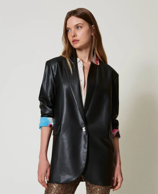 MYFO Blazer Aus Lederimitat