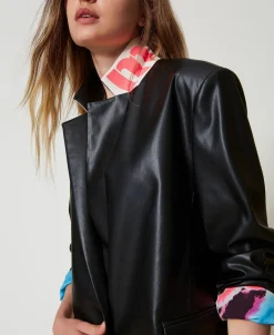 MYFO Blazer Aus Lederimitat