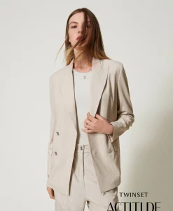 MYFO Blazer Mit Stickerei