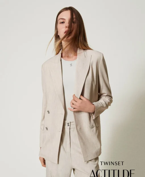 MYFO Blazer Mit Stickerei