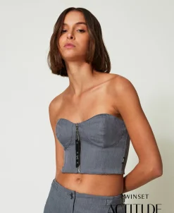 MYFO Bustier Mit Stickerei