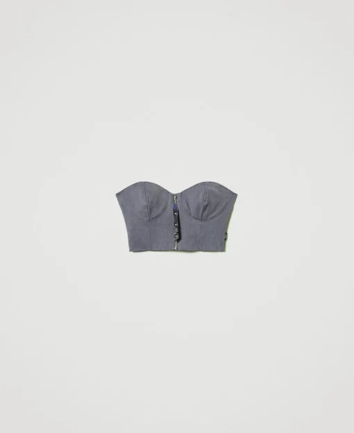 MYFO Bustier Mit Stickerei
