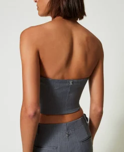 MYFO Bustier Mit Stickerei