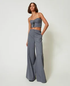 MYFO Bustier Mit Stickerei