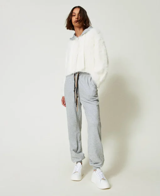 MYFO Joggers Mit Glitzerprint