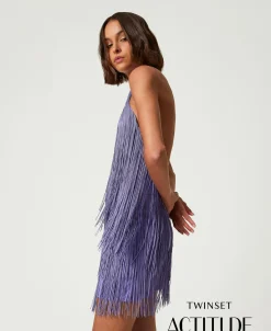 MYFO Minikleid Mit Fransen