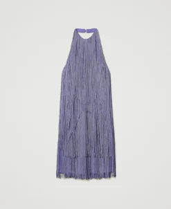 MYFO Minikleid Mit Fransen