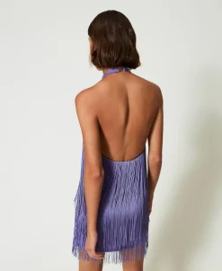 MYFO Minikleid Mit Fransen