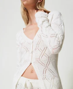 Nahtloser Cardigan Aus Treeblend-Garn