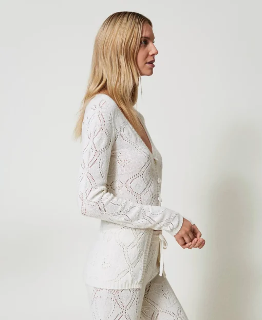 Nahtloser Cardigan Aus Treeblend-Garn