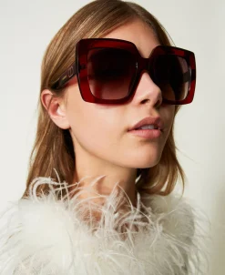 Oversized Karree-Sonnenbrille