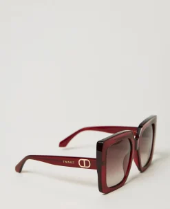 Oversized Karree-Sonnenbrille